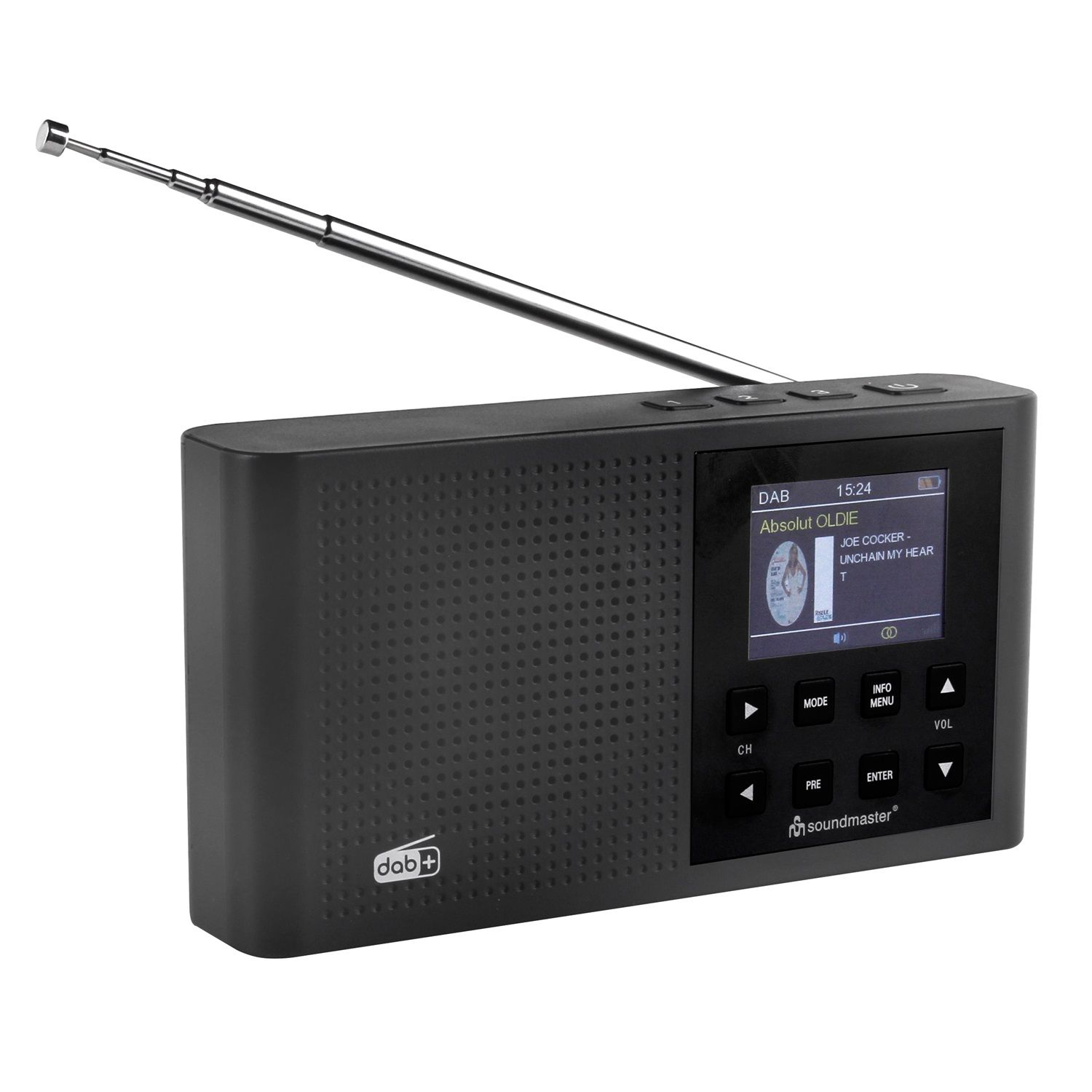 SOUNDMASTER DAB165SW Multifunktionsradio, DAB+, FM, Bluetooth, FM, DAB+, AM, DAB, schwarz