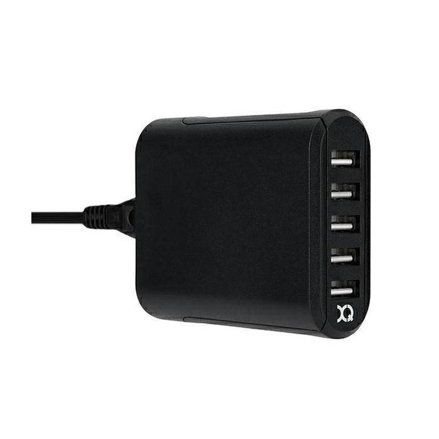 Schwarz USB COFI 2400mAh 5 Schnell-Ladegerät Netzteil Slots Universal, Ladegerät