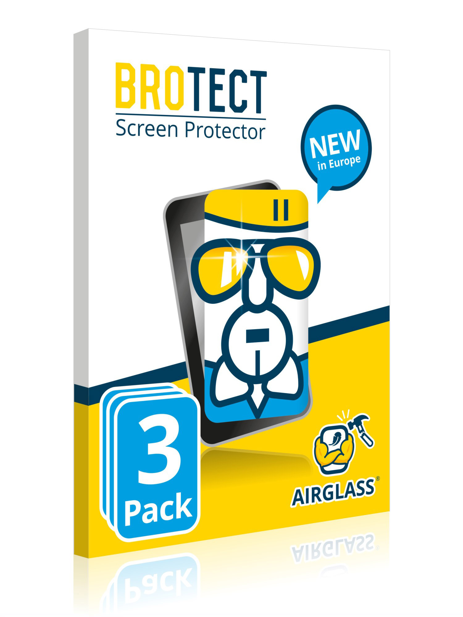 BROTECT 3x Airglass klare Schutzfolie(für 8\