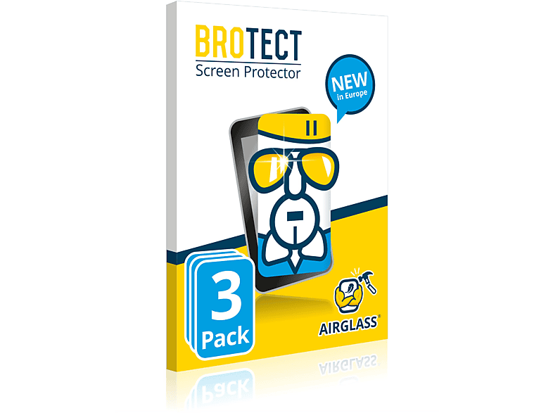 BROTECT 3x Airglass klare Schutzfolie(für Motorola One Action)