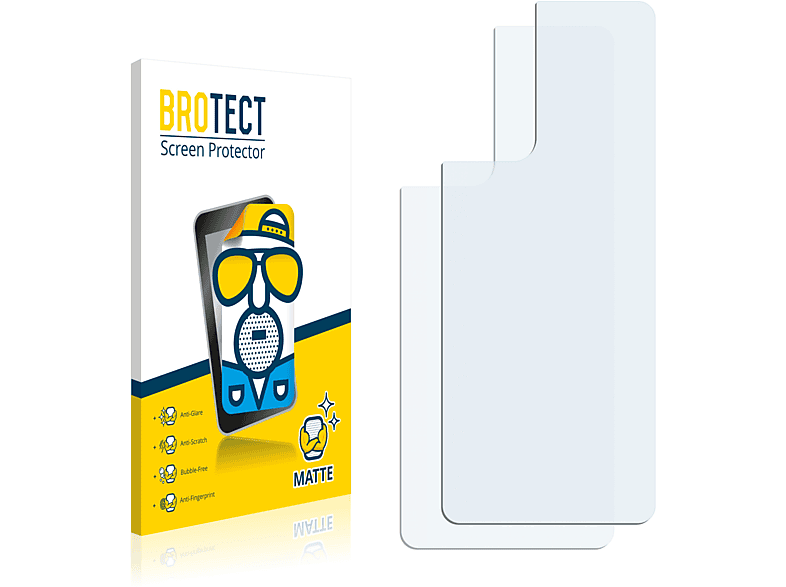 (Rückseite)) 2x BROTECT Pro 9 Schutzfolie(für OnePlus matte