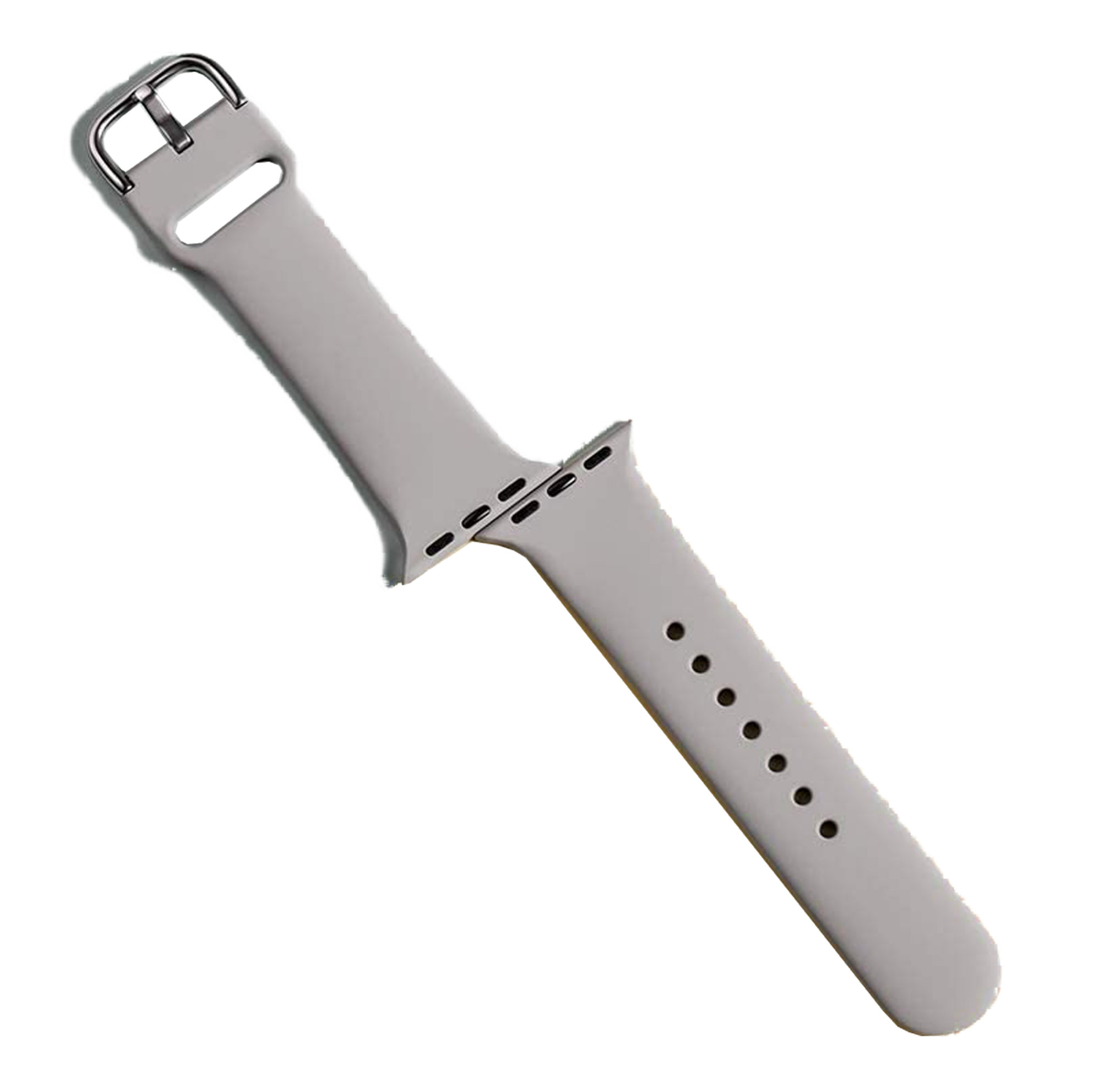 LOOKIT 42-0122BSAP-GR Ersatzband / Watch Watch Ersatzarmband, 42mm/44mm/45mm, S), Apple für Apple, passend Grau (Länge