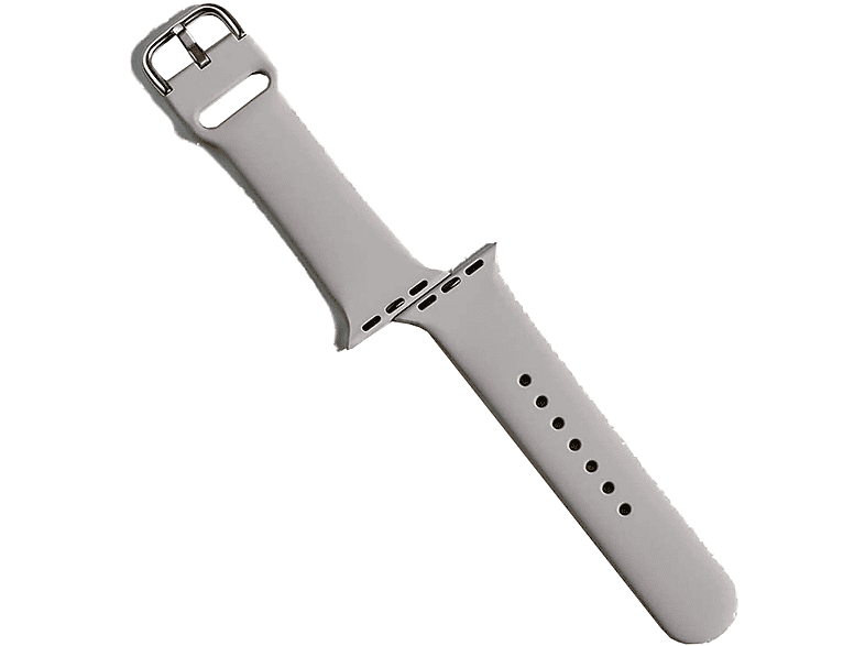 LOOKIT 42-0122BSAP-GR Ersatzband passend 42mm/44mm/45mm, Apple, Grau Watch S), / Ersatzarmband, Apple (Länge Watch für