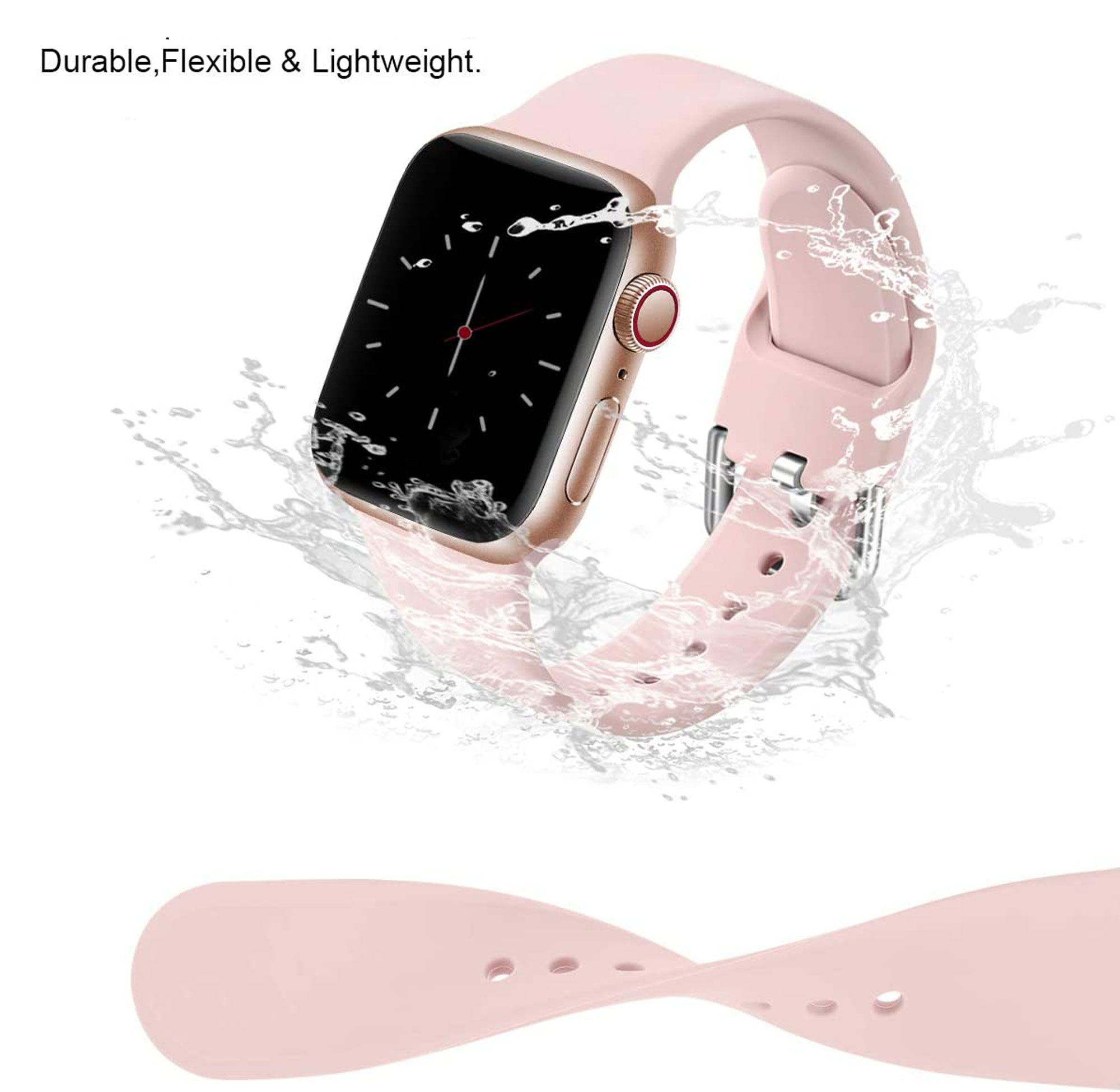 mm, mm, (Länge Rot mm, Watch für / Apple, LOOKIT Ersatzarmband, Ersatzband 40 passend Watch 41 38-0122BSAP-OR Apple 38 L), Watch Watch