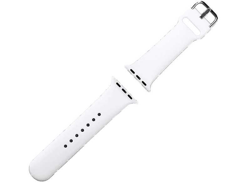 LOOKIT 38-0122BSAP-W Ersatzband passend L), Weiß Watch Apple (Länge Ersatzarmband, mm, Watch mm, / Watch 40 41 Watch für Apple, 38 mm