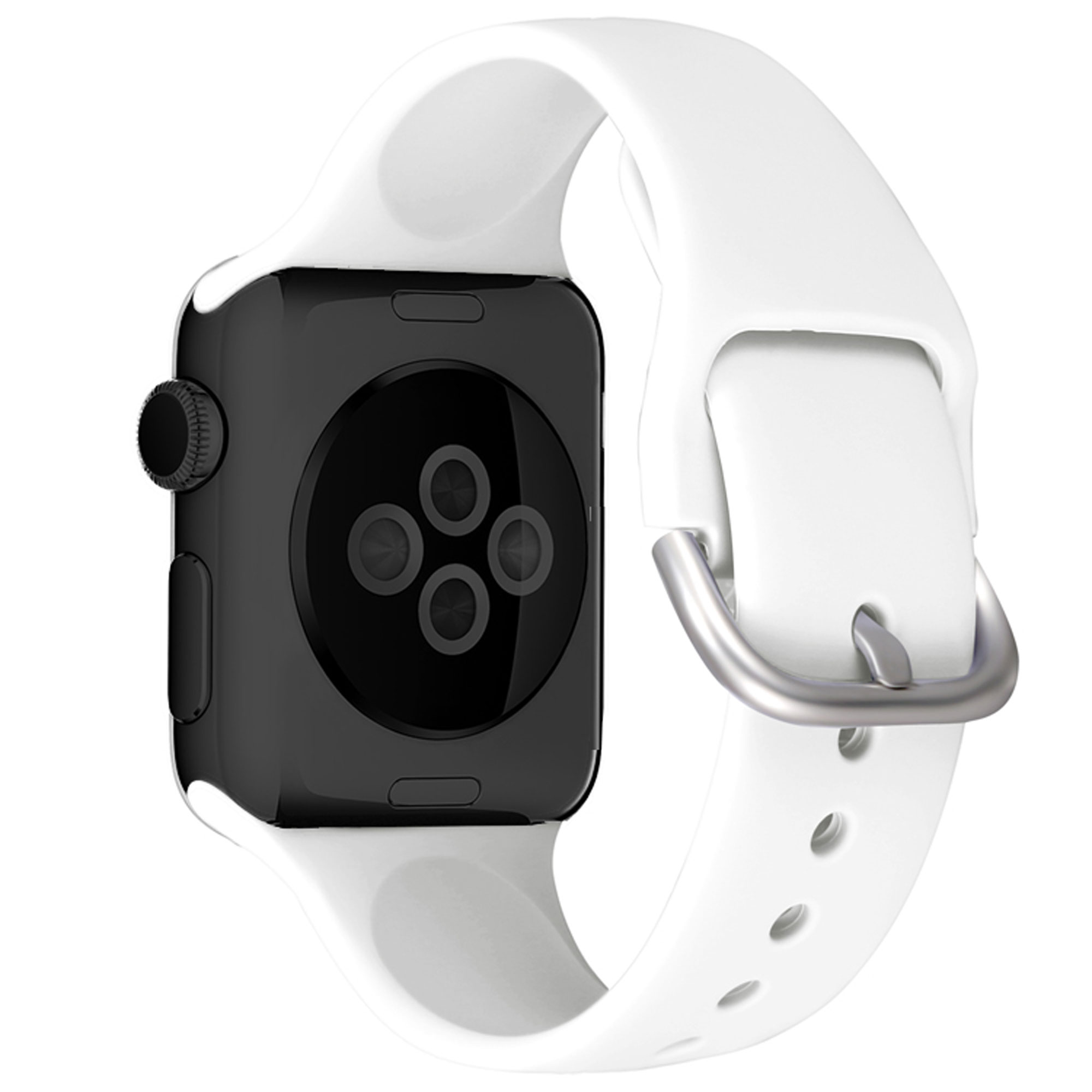 LOOKIT 38-0122BSAP-W Ersatzband mm, für Watch Ersatzarmband, / passend Watch Apple, L), Weiß 38 Apple Watch 40 Watch (Länge mm, 41 mm
