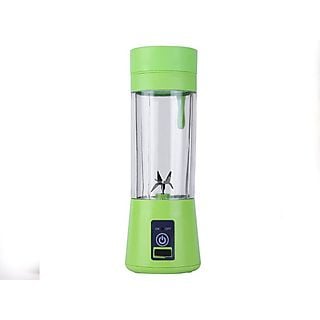 Batidora de vaso de mano Inalambrica Portátil Potente USB Exprimidor de Frutas Licuadora de Mano de Alimentos Recargable Zumo Batido - KLACK LICUAK, 6 W, 380 ml, Verde