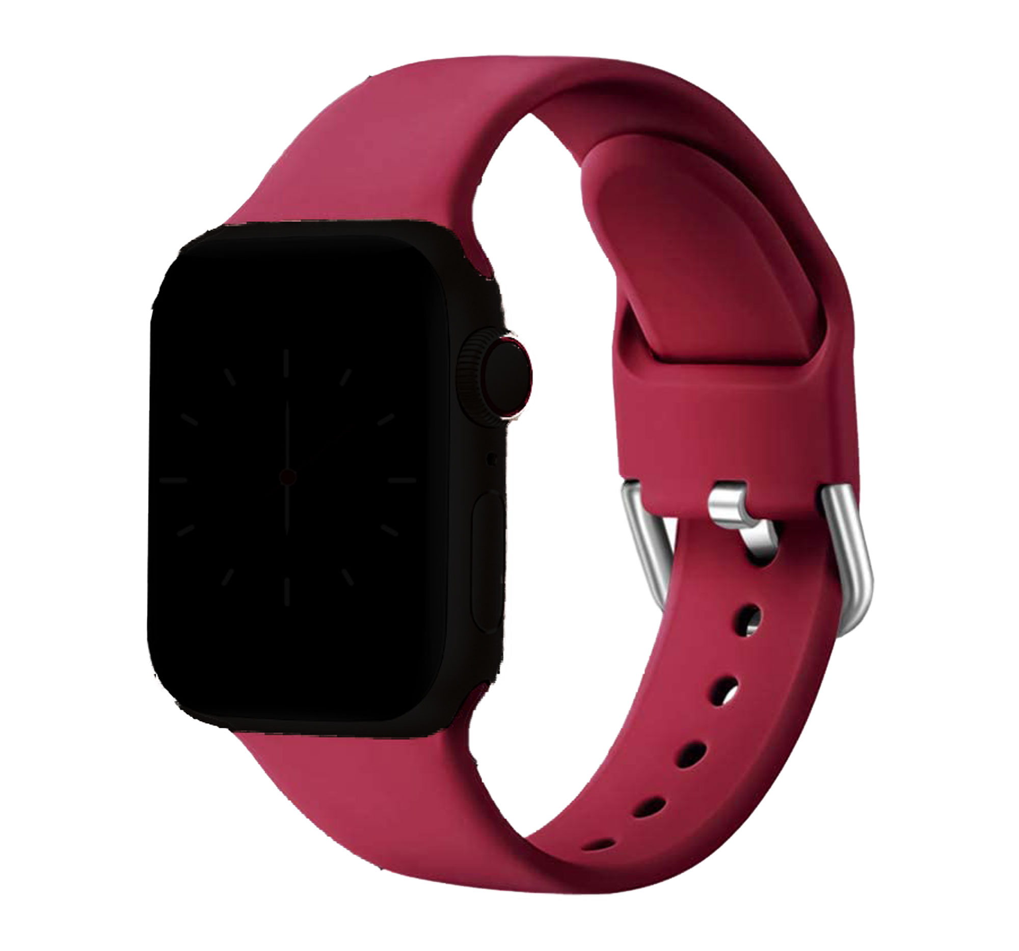 Apple, Watch Ersatzband Watch passend Apple 42-0122BSAP-BRG Ersatzarmband, / (Länge L), Rot für 42mm/44mm/45mm, LOOKIT