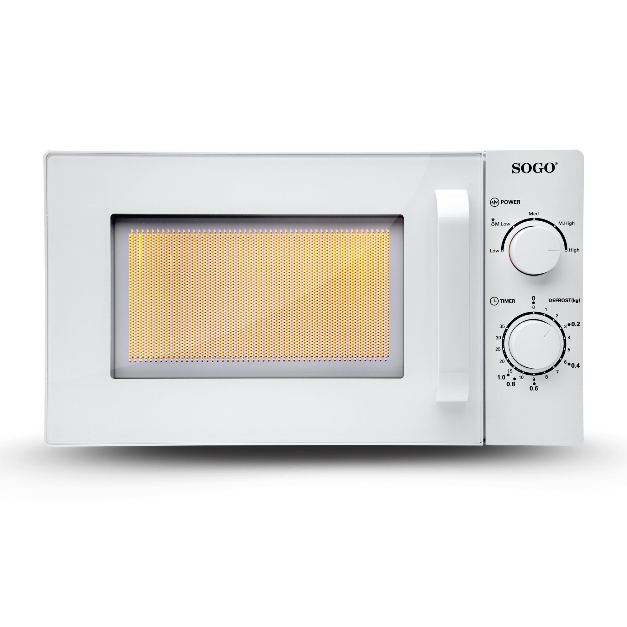 Sogo Microondas 20l 700w blanco con capacidad descongelación 5 niveles horss758 potencia 700 ss758 horno