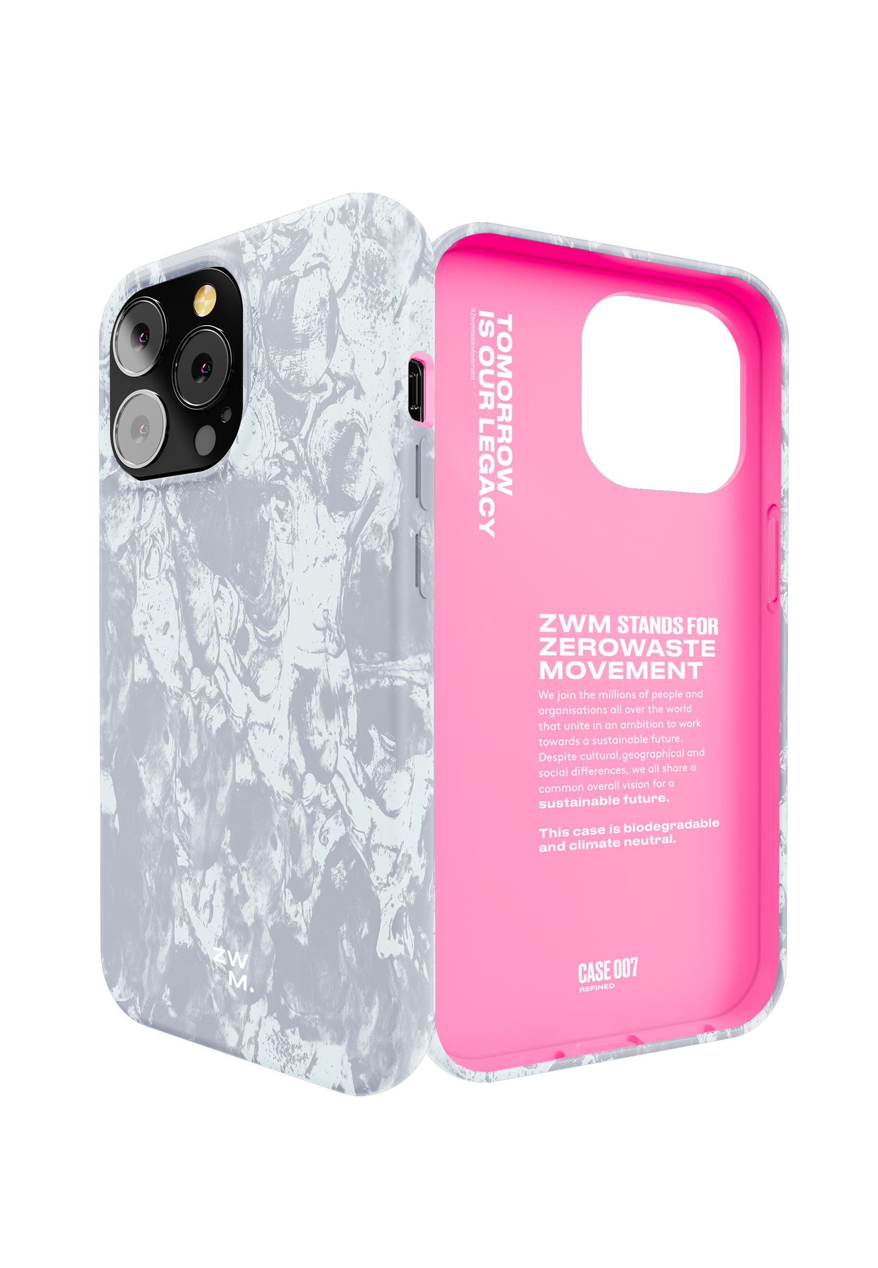 _13PM, iPhone Apple, Pro, 12/12 ZWM Backcover, gray/pink
