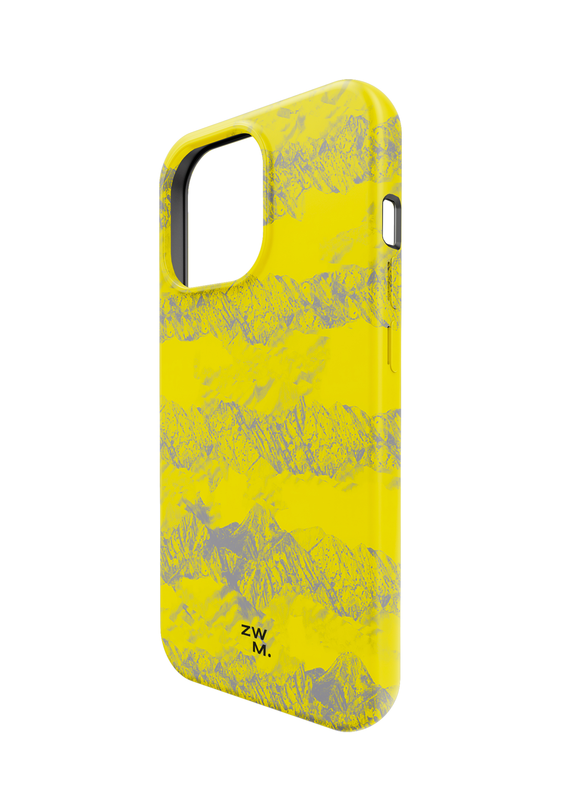 ZWM _13PM, Apple, yellow/black 12/12 iPhone Pro, Backcover