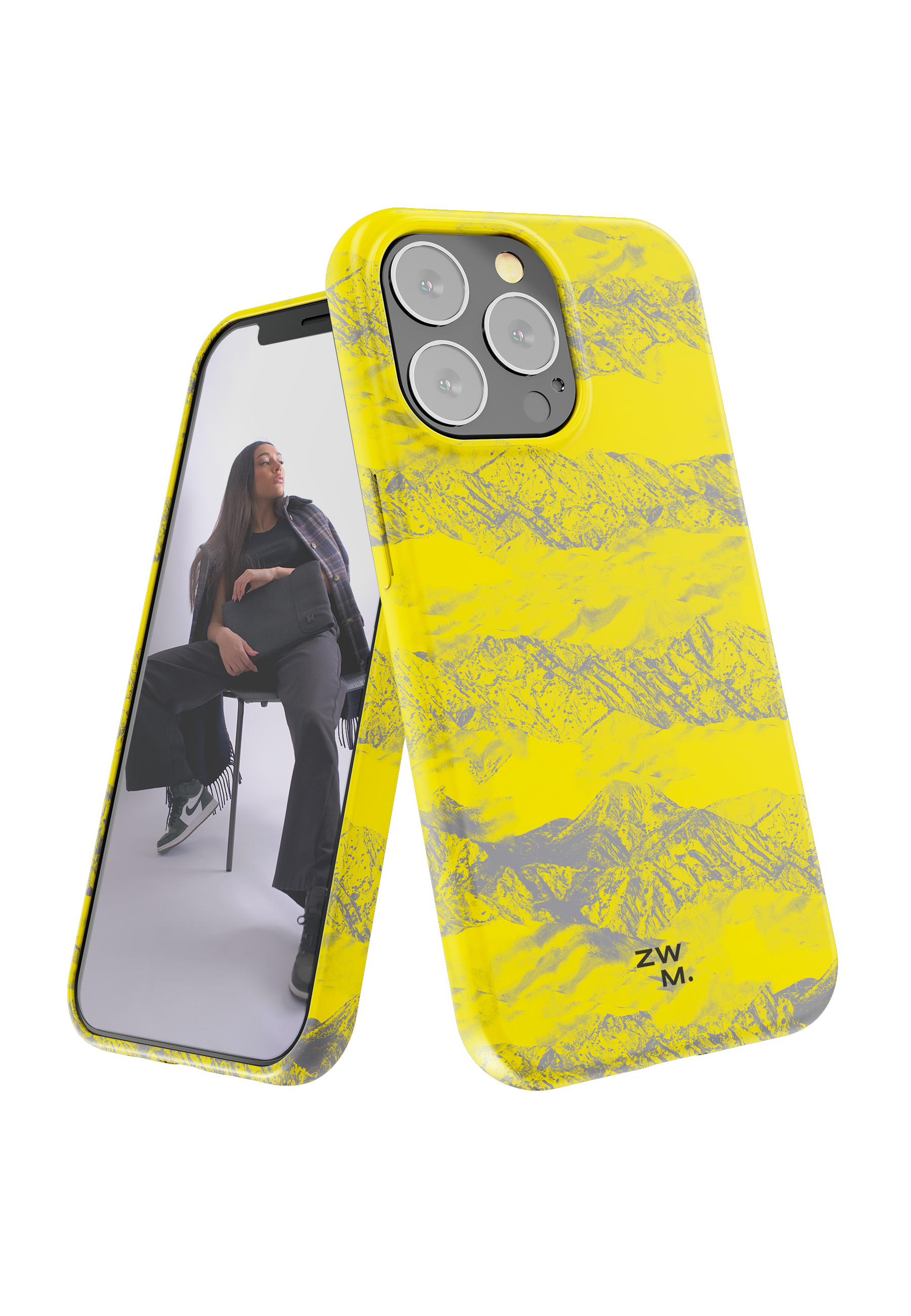 Pro, yellow/black iPhone 12/12 Apple, _13PM, ZWM Backcover,