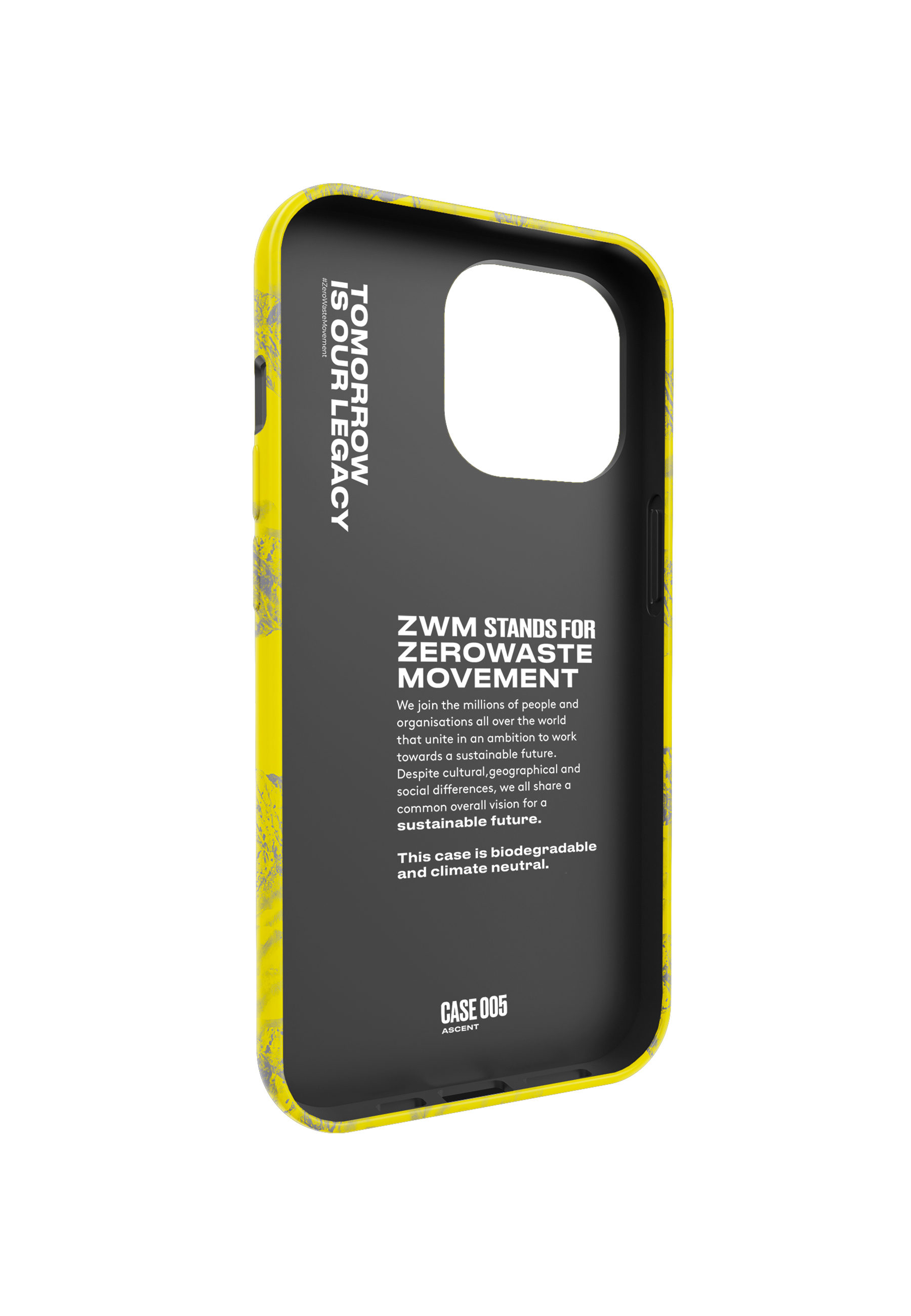 ZWM _13PM, yellow/black Backcover, Apple, 12/12 iPhone Pro,