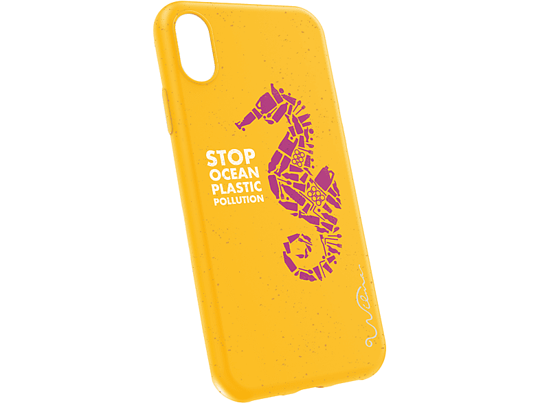 ECO FASHION BY WILMA RIPXS, Apple, yellow Backcover, X/XS, iPhone
