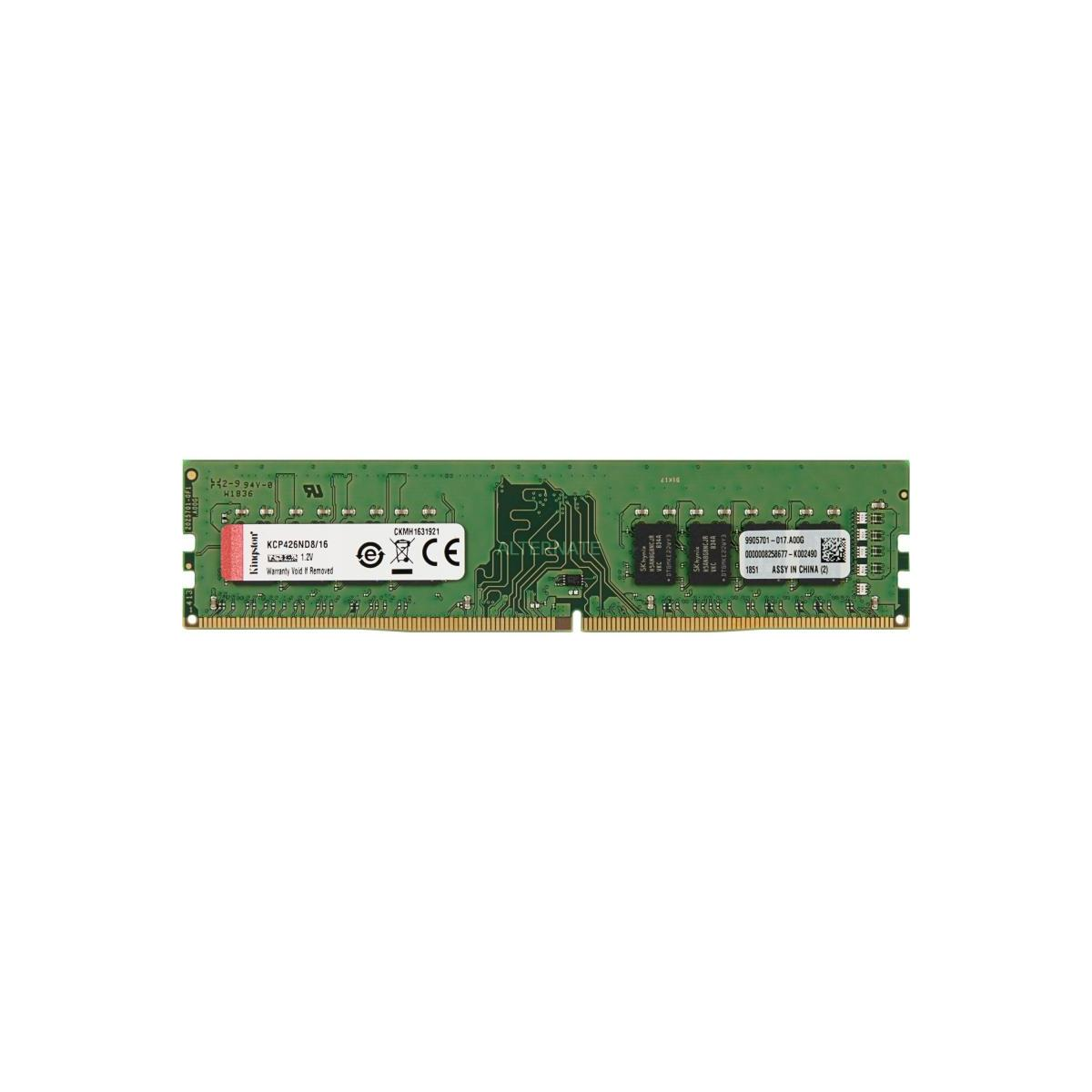 DDR4 KINGSTON Komponenten Module Speicher 16 16GB Arbeitsspeicher DDR4 2666MHz KINGSTON GB