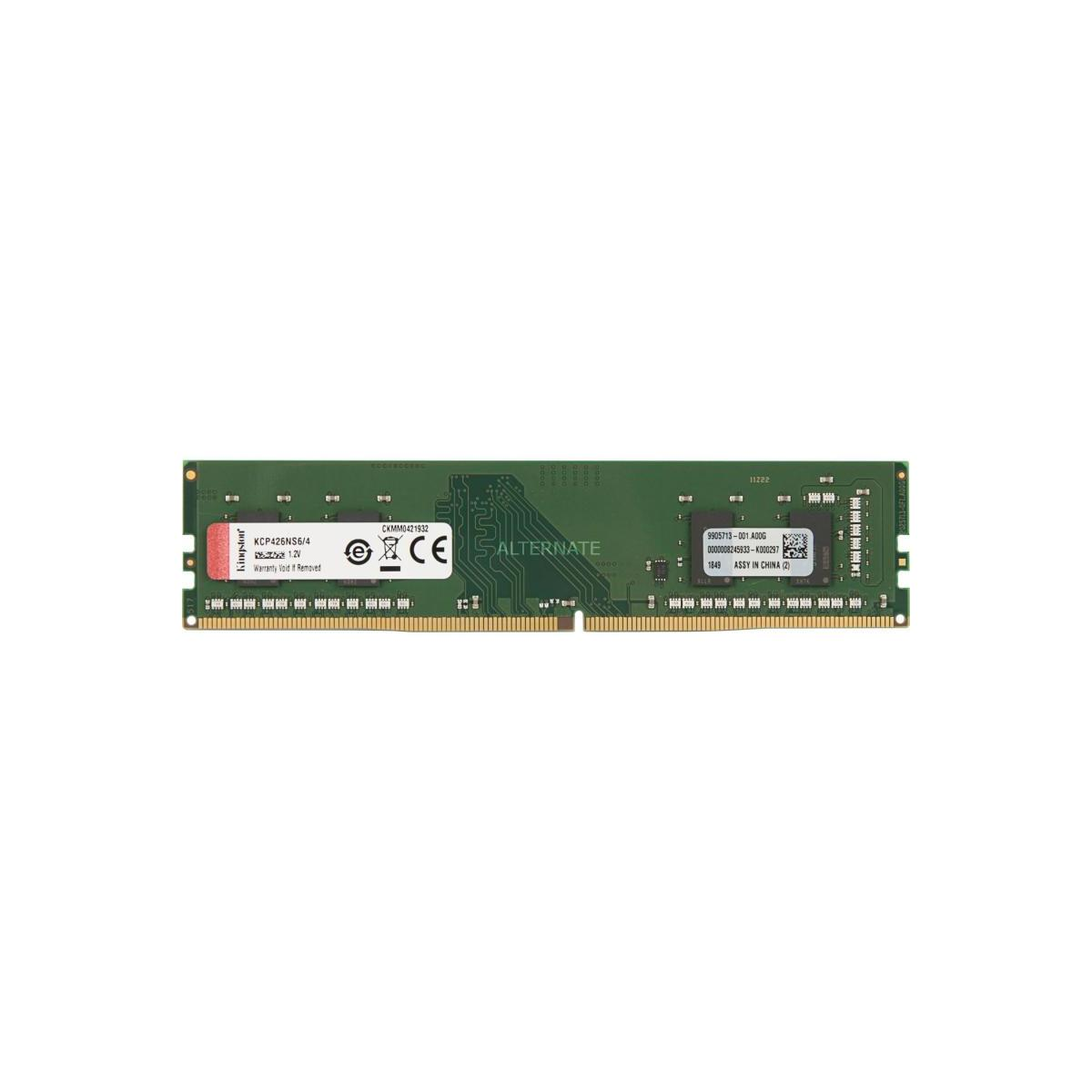 KINGSTON KCP426NS6/4 Arbeitsspeicher 4 DDR4 GB