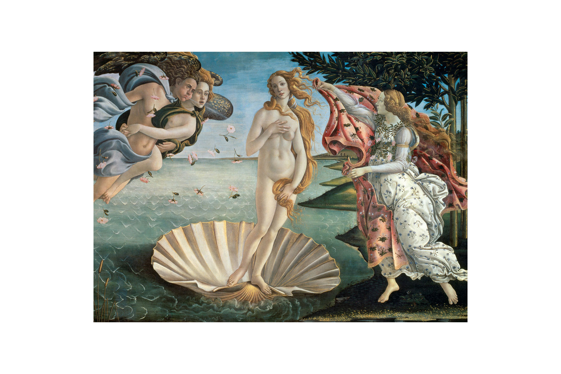 1000 Sandro - Botticelli - Puzzle Teile der Venus Geburt