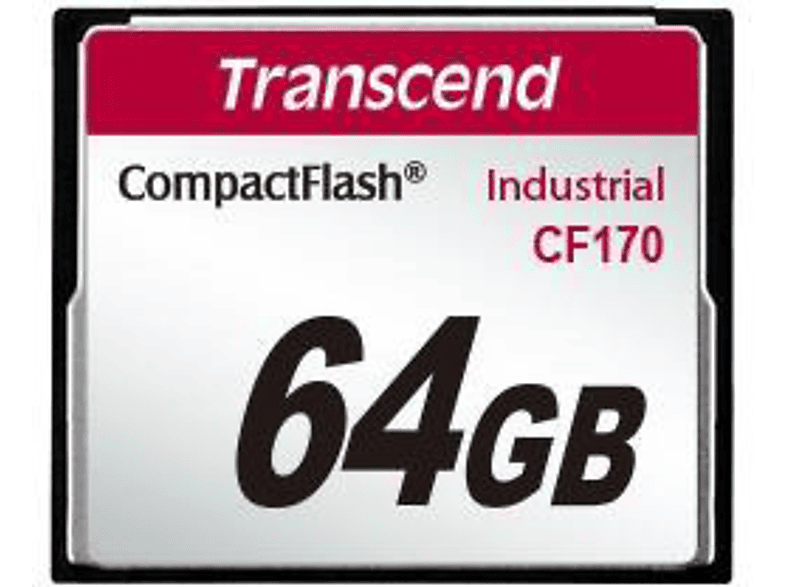 TRANSCEND TS64GCF170, Compact Flash Speicherkarte, 64 GB, 87 MB/s