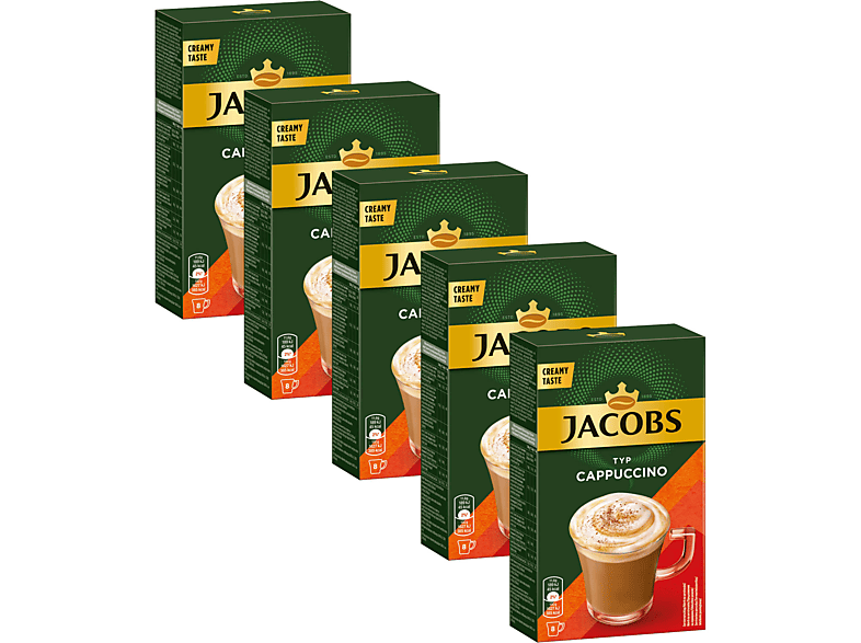 JACOBS Löskaffee heißem (In Cappuccino Sticks auflösen) Typ 40 Getränke Wasser