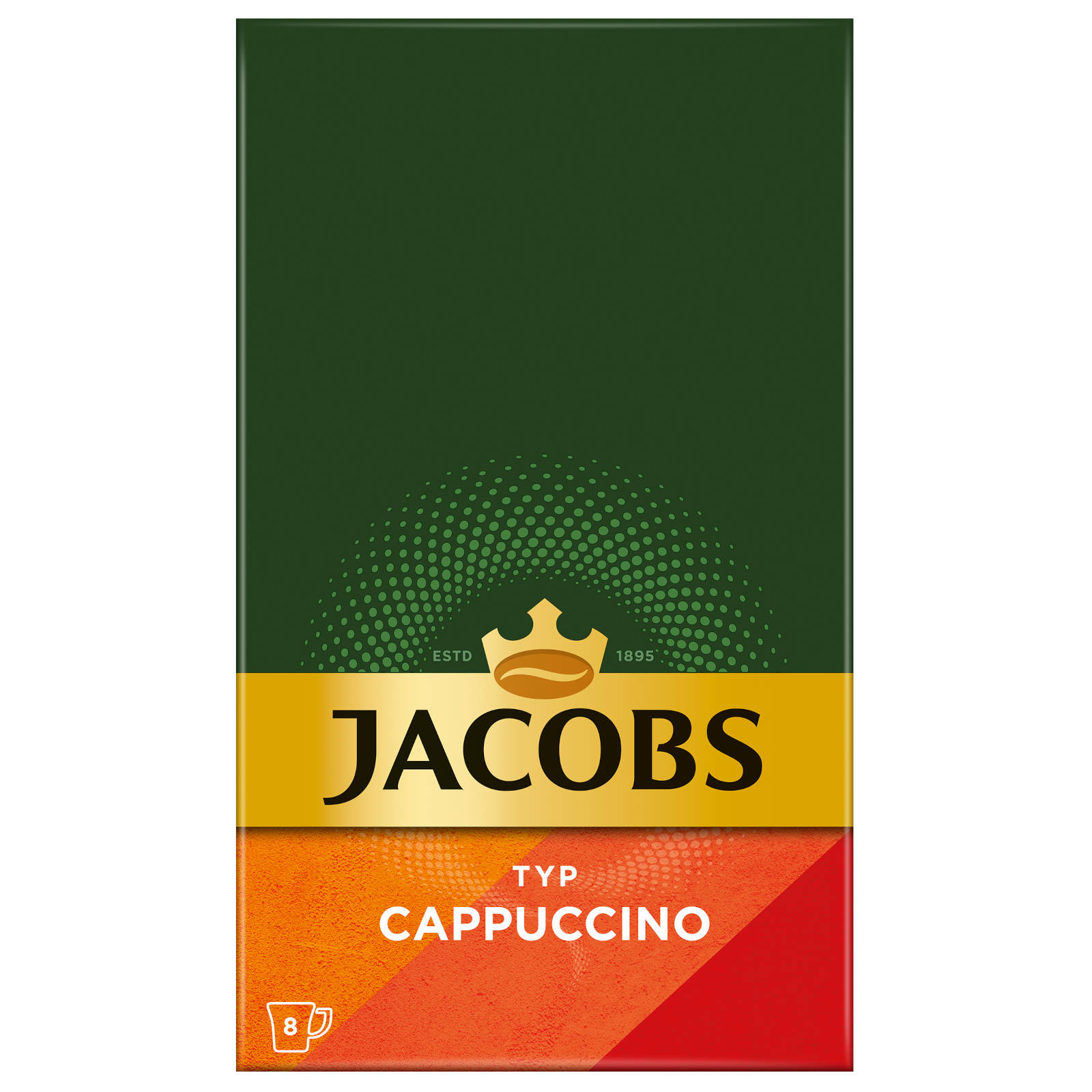 JACOBS Löskaffee heißem (In Cappuccino Sticks auflösen) Typ 40 Getränke Wasser