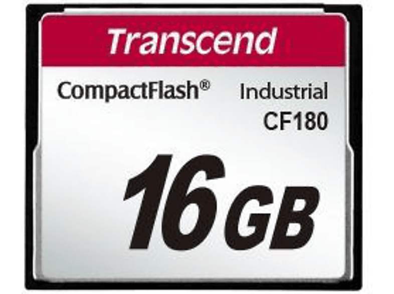 TRANSCEND TS16GCF180, Compact Flash Speicherkarte, 16 GB, 85 MB/s