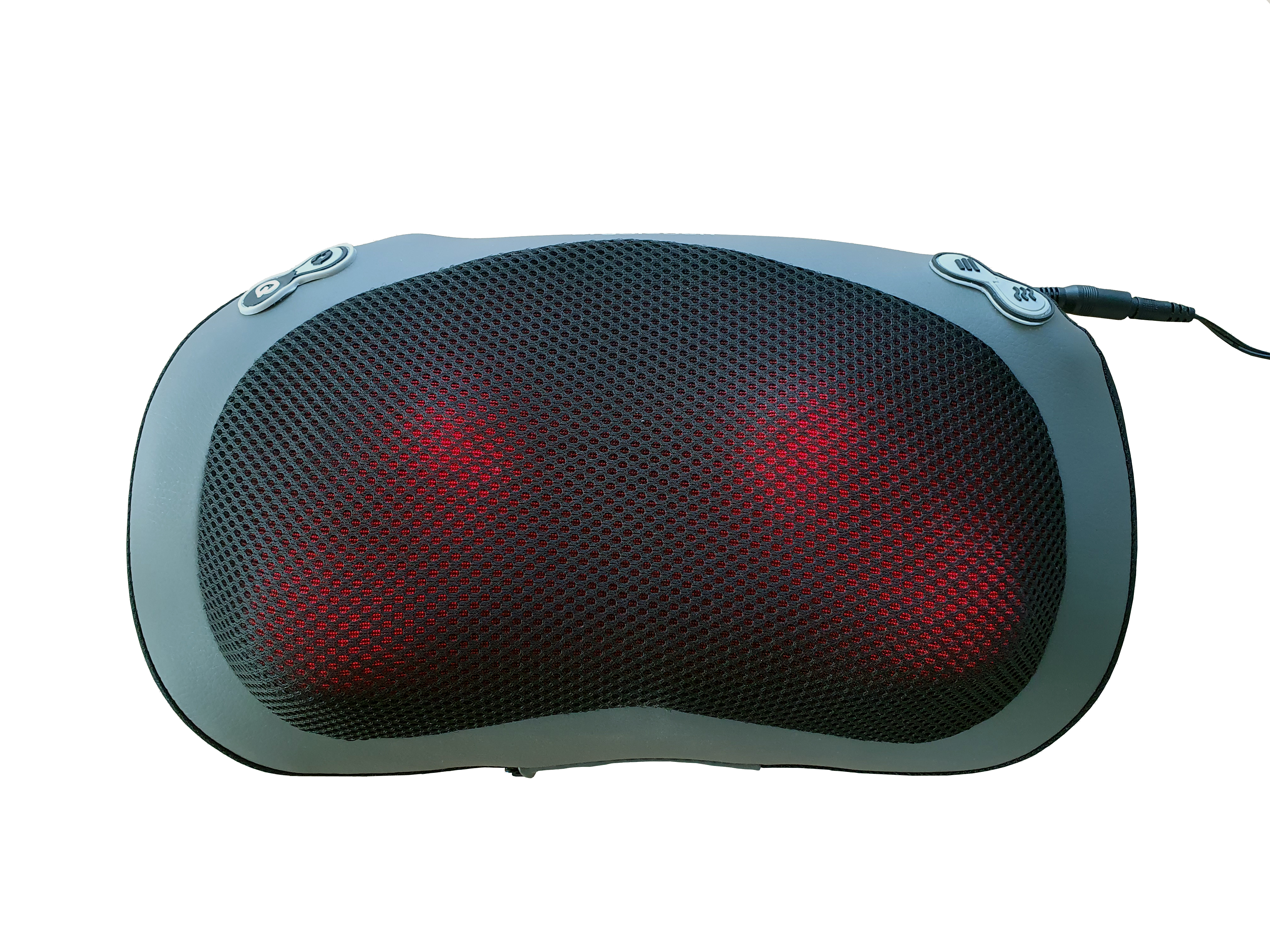 Rücken Shiatsu Massagegerät Nacken Massagekissen inklusive 3D Auto und ERGOLEBEN mit Wärme Funktion Adapter für