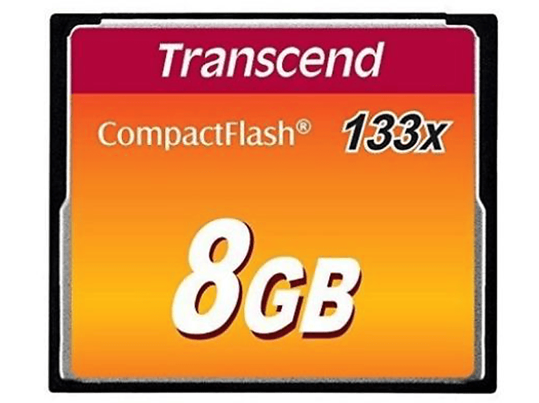 TRANSCEND TS8GCF133 CF133 Compact Flash Compact Flash 8 GB Hafıza Kartı