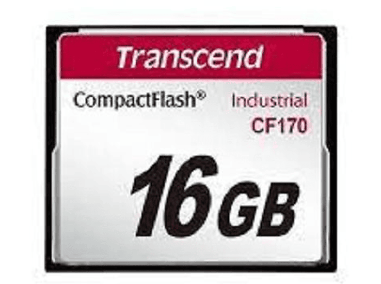 TRANSCEND TS16GCF170, Speicherkarte, 87 Flash MB/s GB, 16 Compact