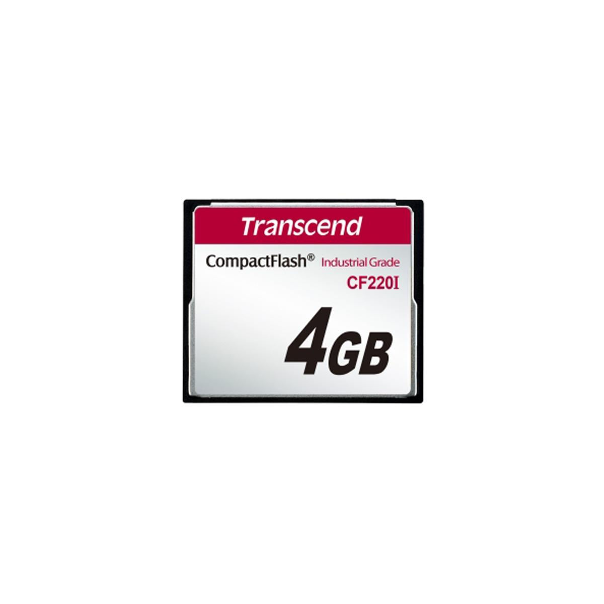 TRANSCEND TS4GCF220I, Compact Flash Speicherkarte, GB, 40 MB/s 4