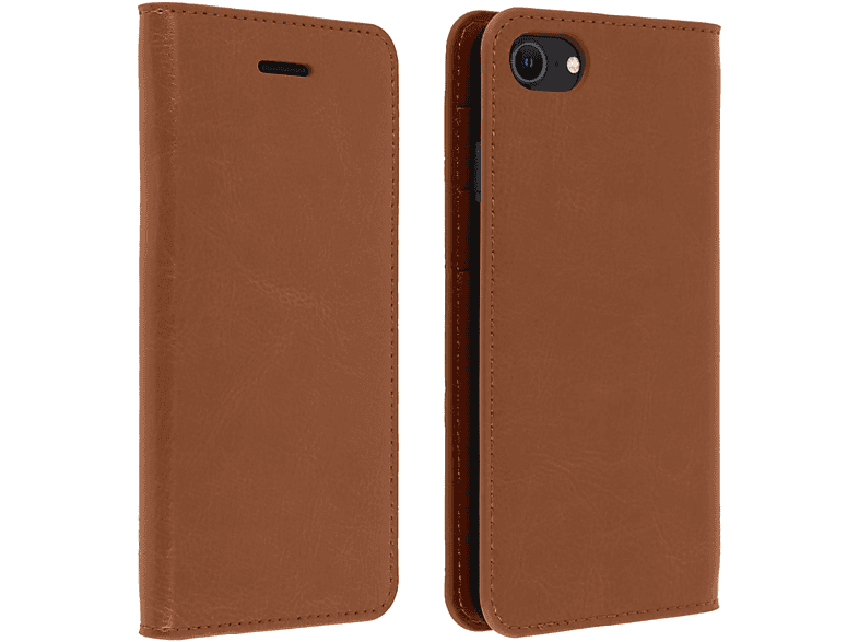 AVIZAR Vintage Series, Bookcover, Apple, iPhone SE 2022, Braun