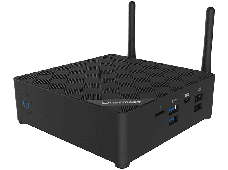 16 AW-15 6, UHD Mini-PC, lüfterlos, Windows ORBSMART Computer, 4K GB GB Desktop-PC, SSD 256 Pro, RAM, Graphics WIFI 11