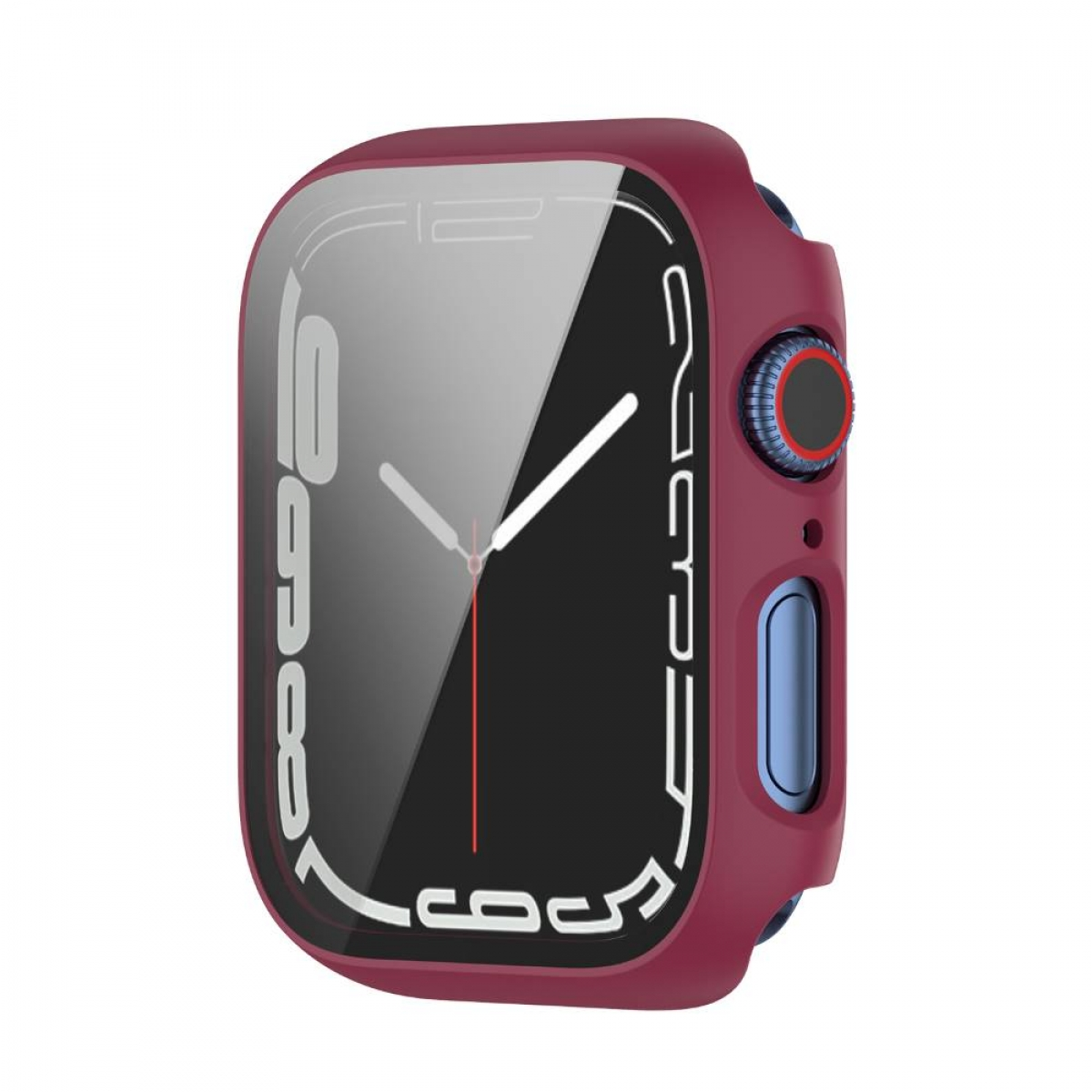 CASEONLINE Weinrot Watch Smartband, 7 Bumper, Apple, 45mm,