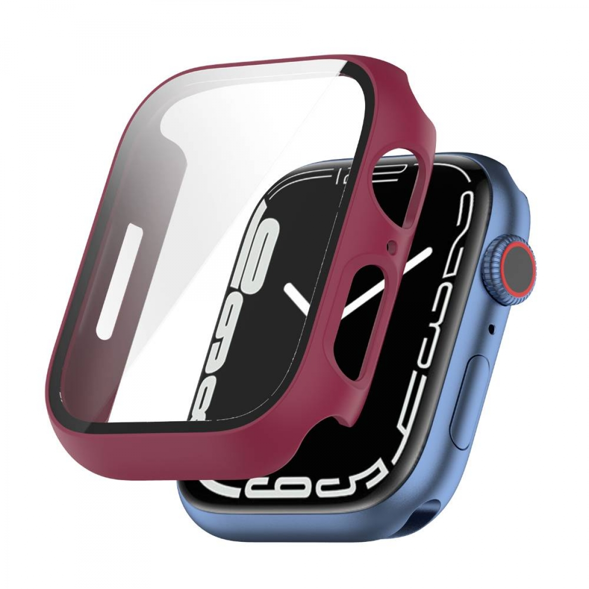 Apple, Bumper, Weinrot Watch 7 CASEONLINE Smartband, 41mm,