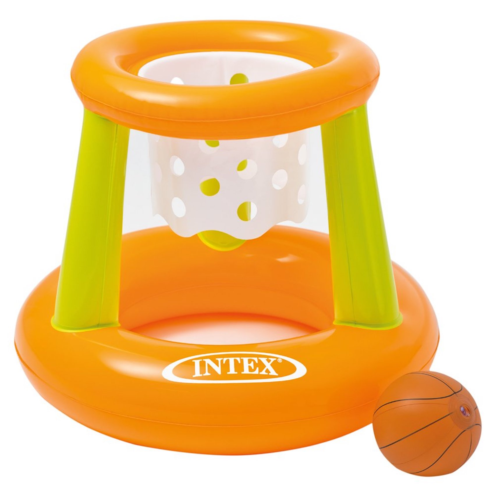 Volleyball INTEX Wasserspielzeug + Fun Hoops INTEX Goals 3er Poolgame Floating - Set +