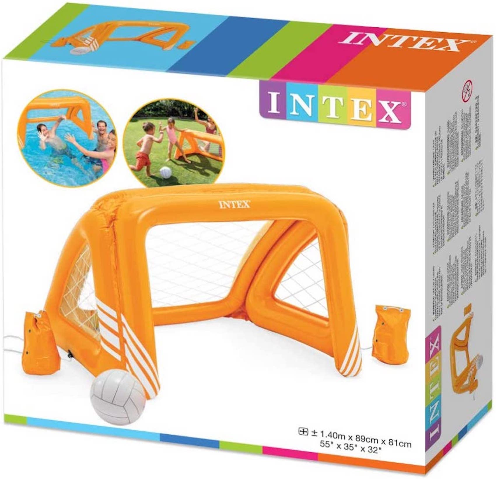 INTEX INTEX Poolgame 3er Set - + Wasserspielzeug Fun Goals + Floating Hoops Volleyball