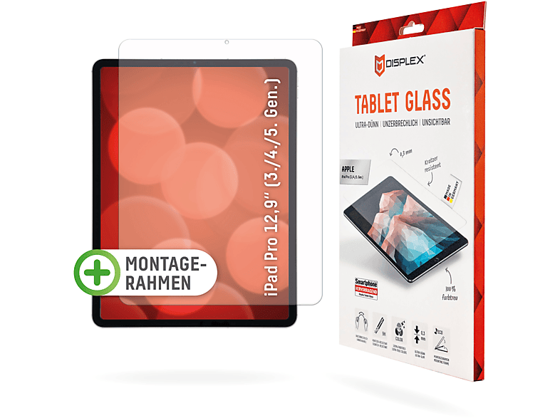 DISPLEX Tablet Glass Displayschutz(für Apple Pro Gen.)) (3., 12,9\