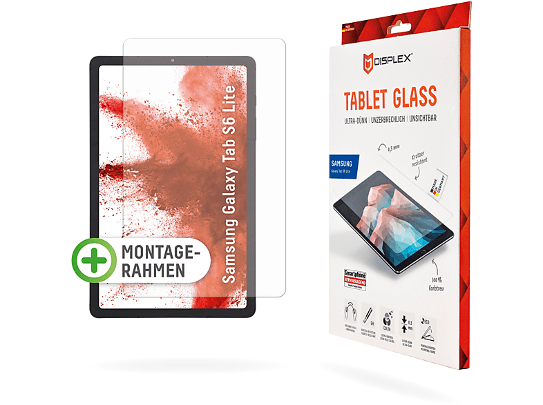 DISPLEX Tablet Samsung S6 Lite) Glass Tab Displayschutz(für Galaxy