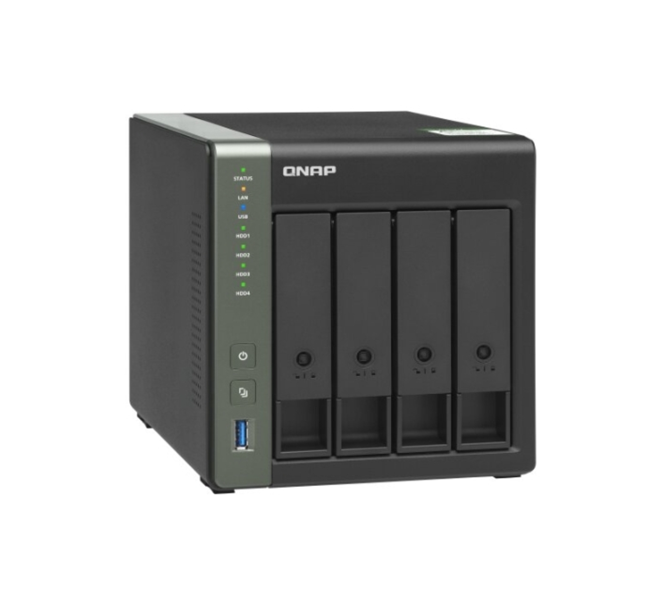 RED TB WD extern 4x mit 3,5 PLUS) TS-431KX-2G 48TB Festplatte TurboNas QNAP Zoll 48 SYSTEMS (= 12TB