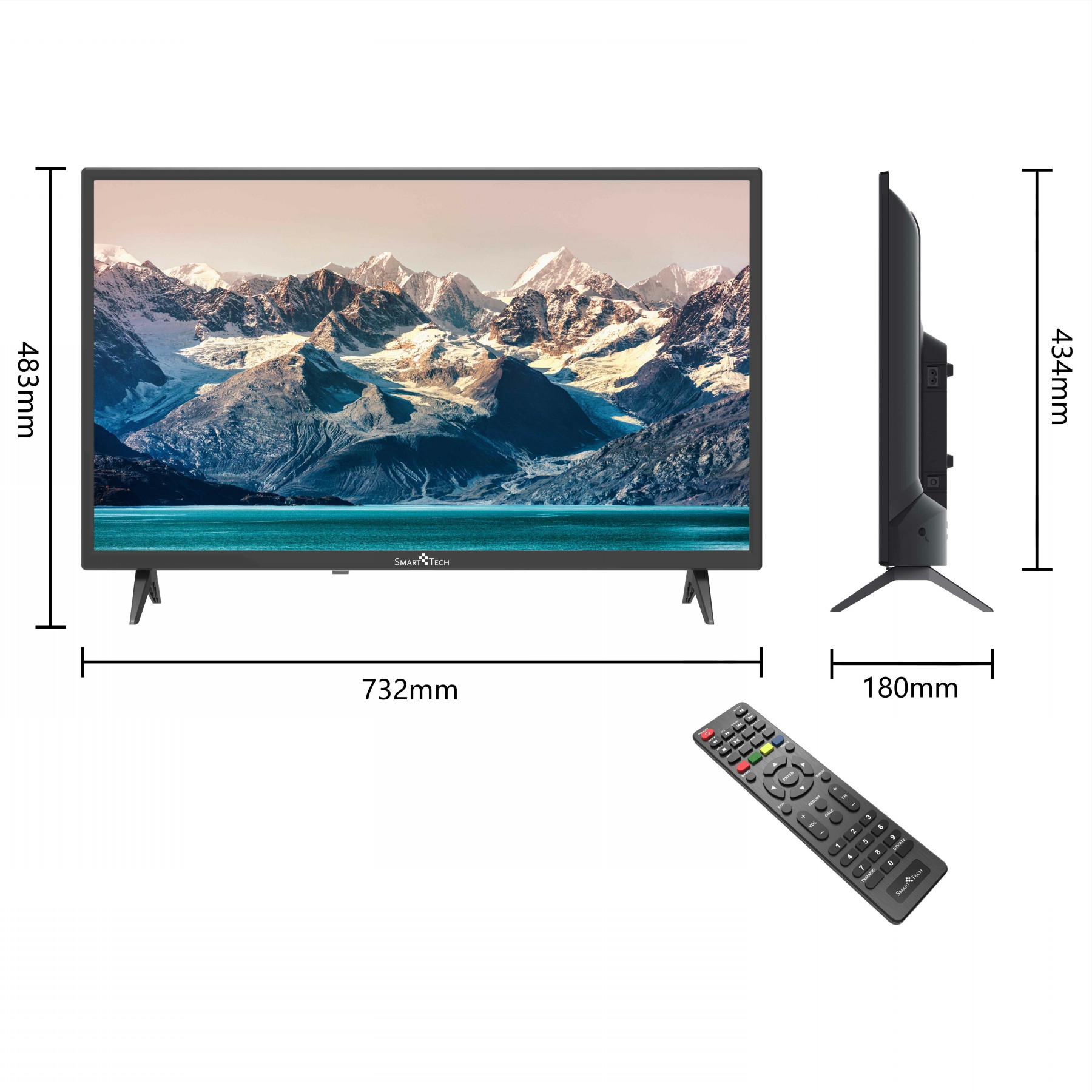 32HN10T2 SMART TECH / TV 32 32 LED (Flat, cm, Zoll 80 HD) Zoll TV Non-Smart