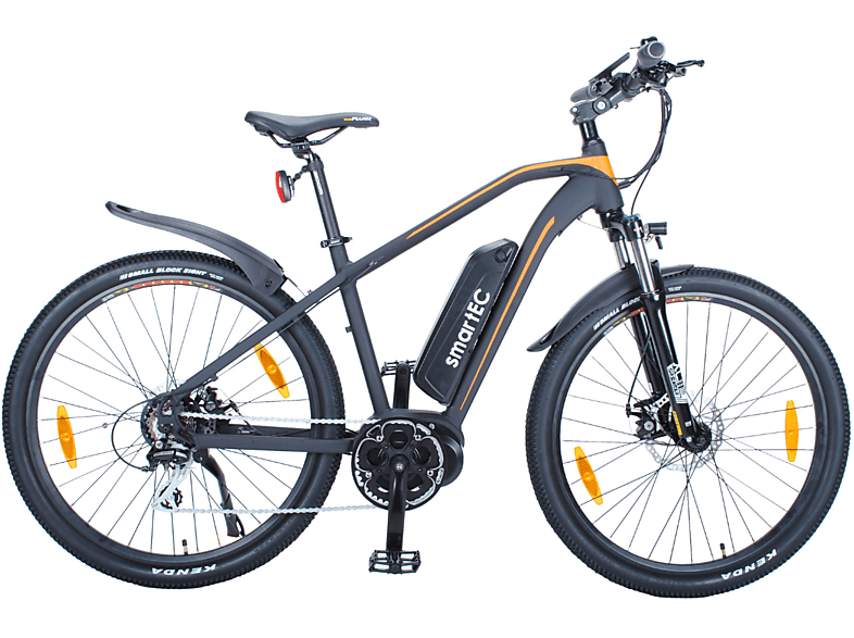 SMARTEC Hill-28M Mountainbike (Laufradgröße: 28 Zoll, Rahmenhöhe: 46 cm, Unisex-Rad, 468 WH, matt Grau)