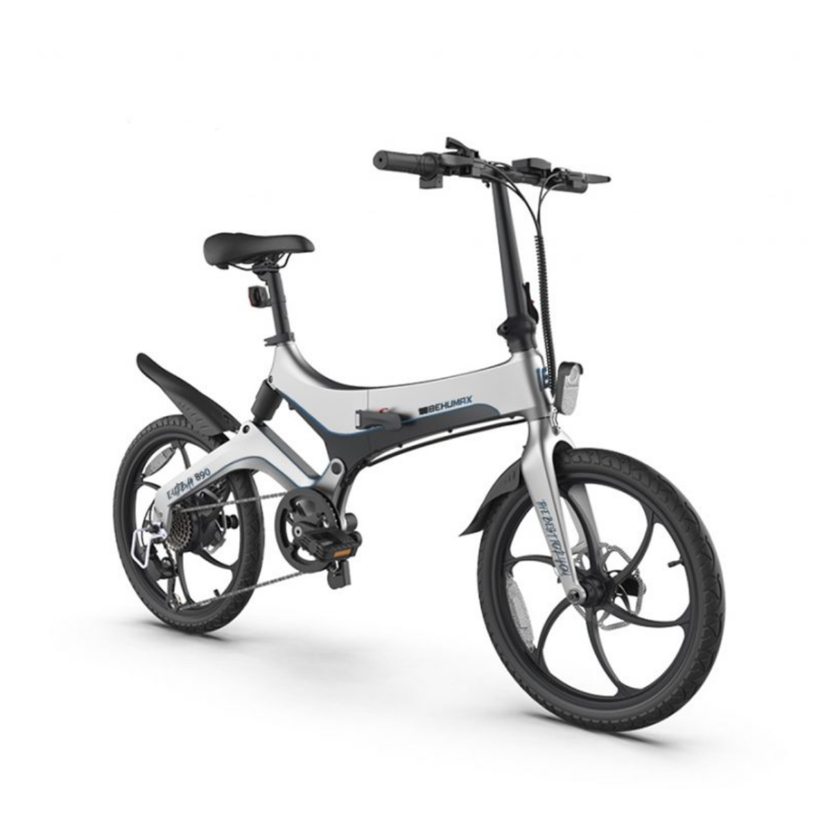 - E-Urban 890 Silver behumax con 3 modos de velocidad y batería extraíble con gran autonomía BEHUMAX, 250 w, 25 km/hkm/h, Plata