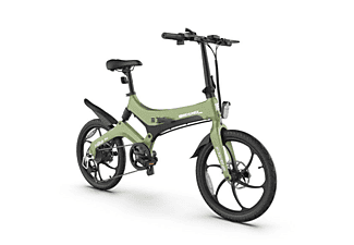 Bicicleta de ciudad - BEHUMAX E-Urban 890 Green Behumax con 3 modos de velocidad,  batería extraíble con gran autonomía, 250 w, 25 km/h, Verde