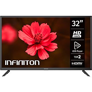 TV LED 32'' - INFINITON INTV-32BA130, HD-ready, DVB-T2 (H.265), Negro