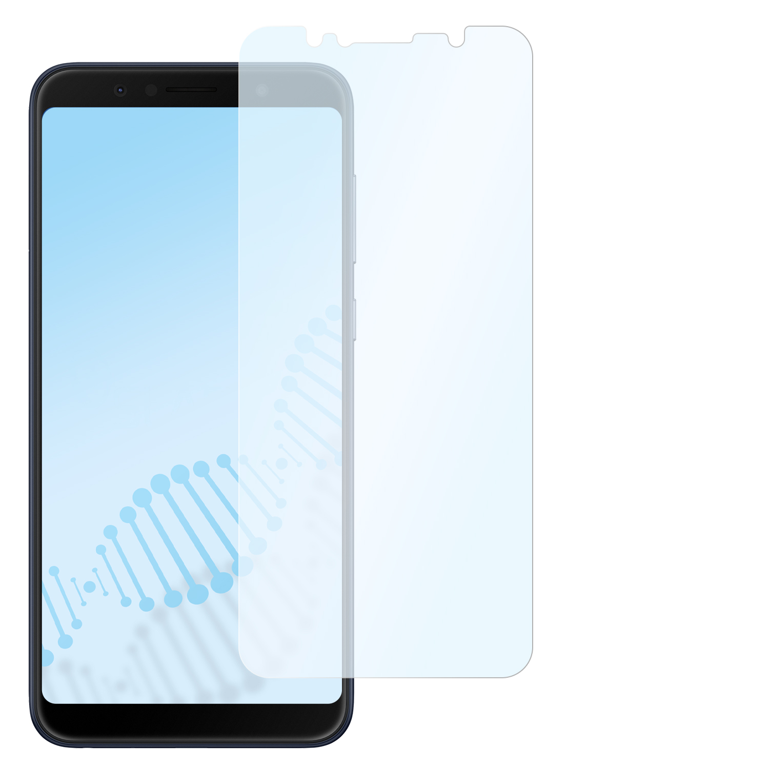 Asus antibakterielle Hybridglasfolie Pro (M1)) SLABO Max Displayschutz(für flexible ZenFone