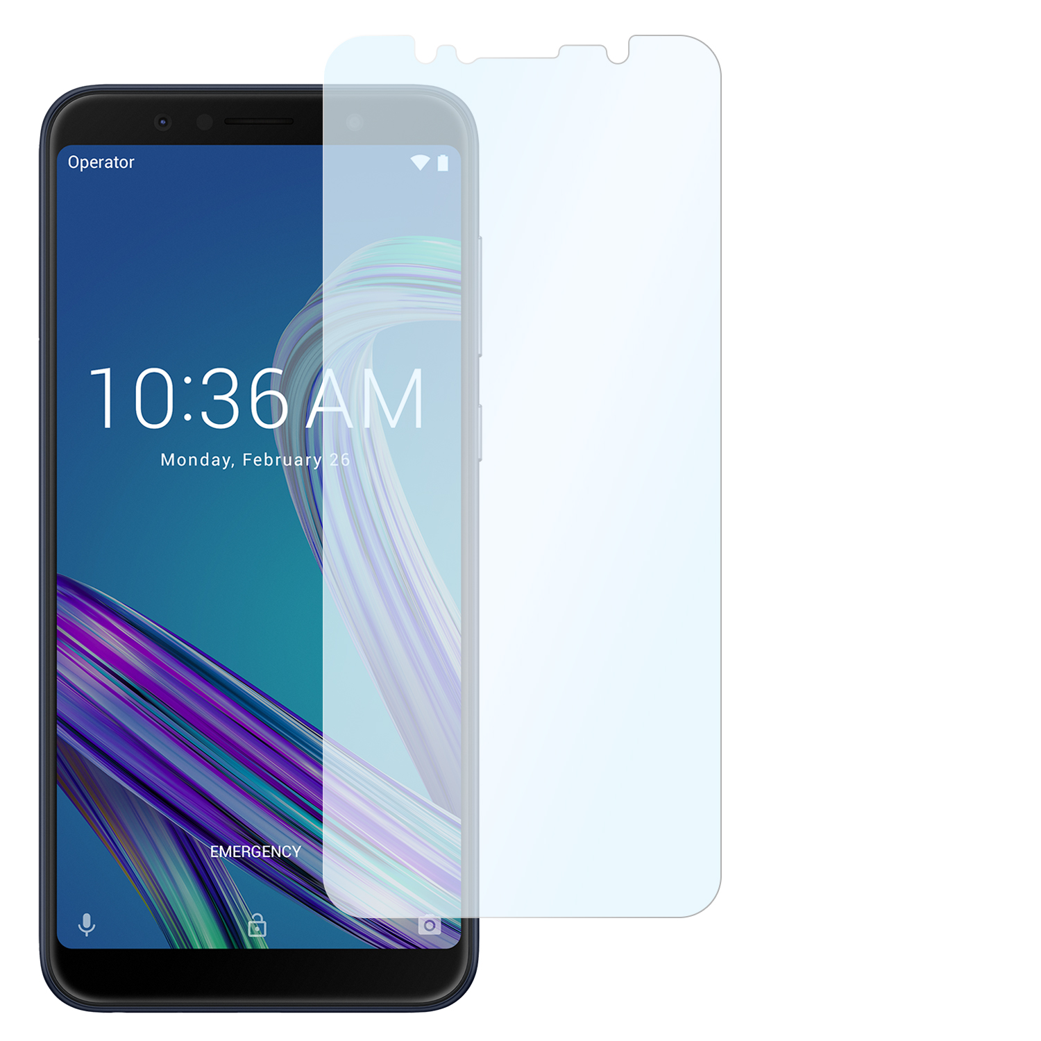 SLABO 2x Panzerschutzfolie Shockproof Displayschutz(für Max Asus (M1)) ZenFone Pro