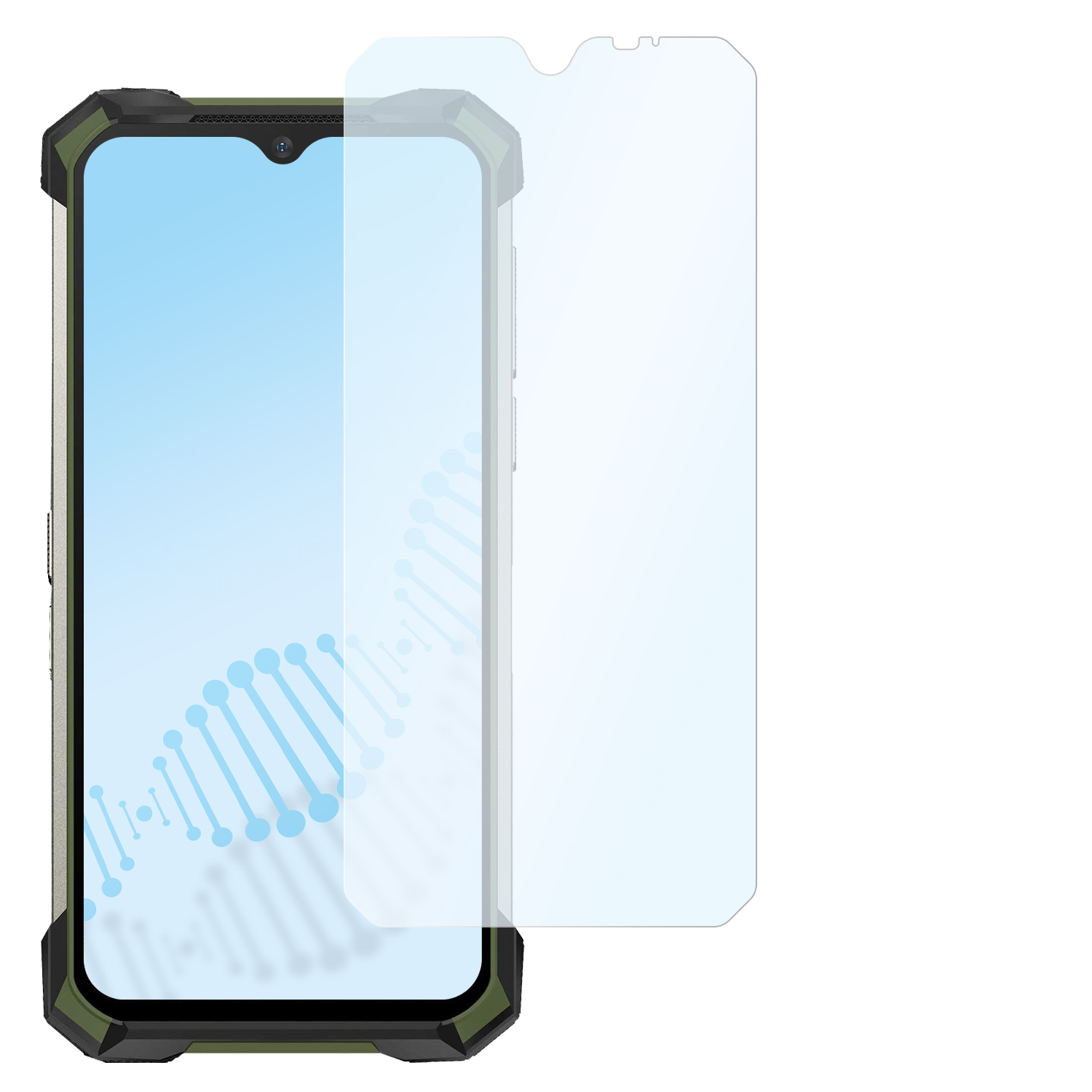 | Hybridglasfolie antibakterielle flexible Displayschutz(für S88 SLABO Doogee S88 PRO) Plus