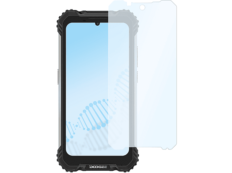SLABO antibakterielle flexible Hybridglasfolie Displayschutz(für Doogee S58 Pro)