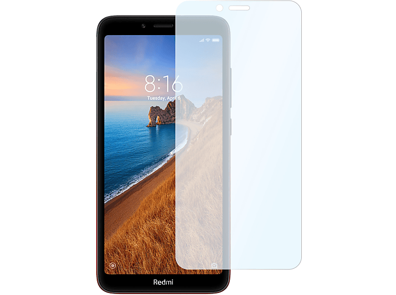 SLABO 2x Redmi 7A) Panzerschutzfolie Shockproof Displayschutz(für Xiaomi