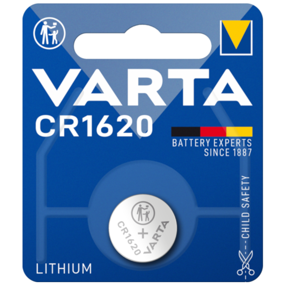 PILAS - VARTA Pila litio CR1620 3V (blíster 1 pila)