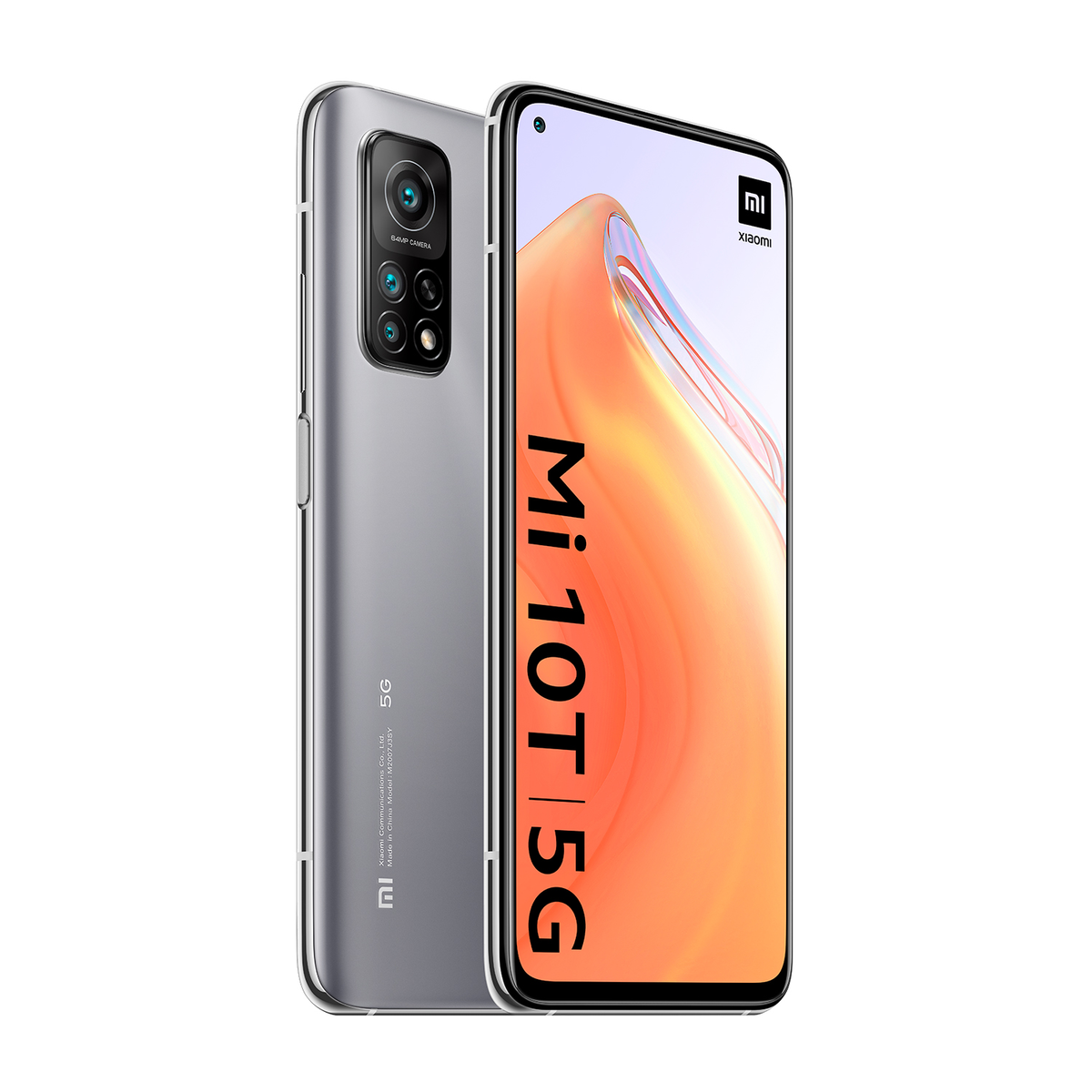 Obraz przedstawia dwa smartfony, jeden z przodu i jeden z tyłu, z nazwą marki.